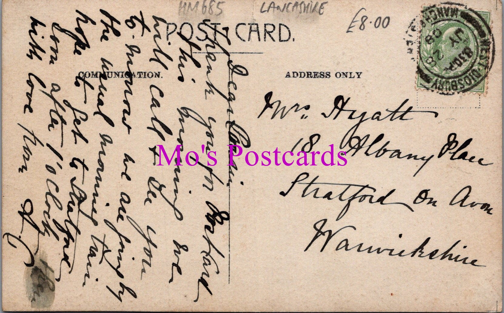 Lancashire Postcard - Cavendish Road Schools, West Didsbury  HM685