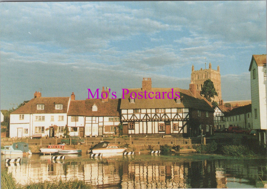 Gloucestershire Postcard - Tewkesbury Abbey From Across The Avon SW16478