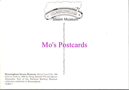 Royalty Postcard - Bressingham Steam Museum, Royal Coach  SW16482