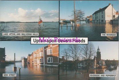 Worcestershire Postcard - Upton-Upon-Severn Floods SW16485