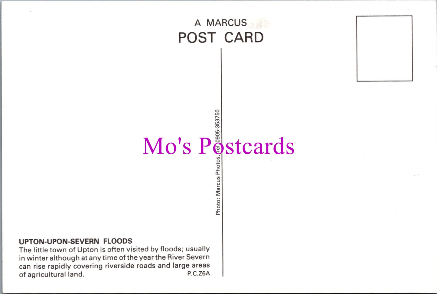 Worcestershire Postcard - Upton-Upon-Severn Floods SW16485
