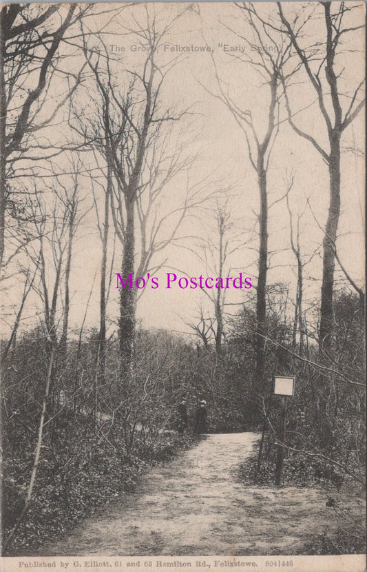 Suffolk Postcard - The Grove, Felixstowe    SW17569