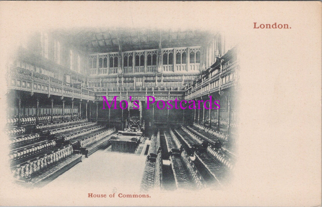 London Postcard - The House of Commons   SW17581
