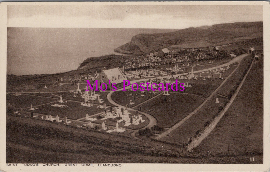 Wales Postcard - Llandudno, Saint Tudno's Church, Great Orme SX447