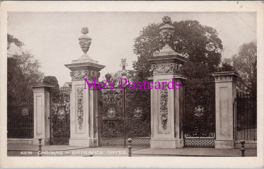 London Postcard - Kew Gardens Entrance Gates   SX451