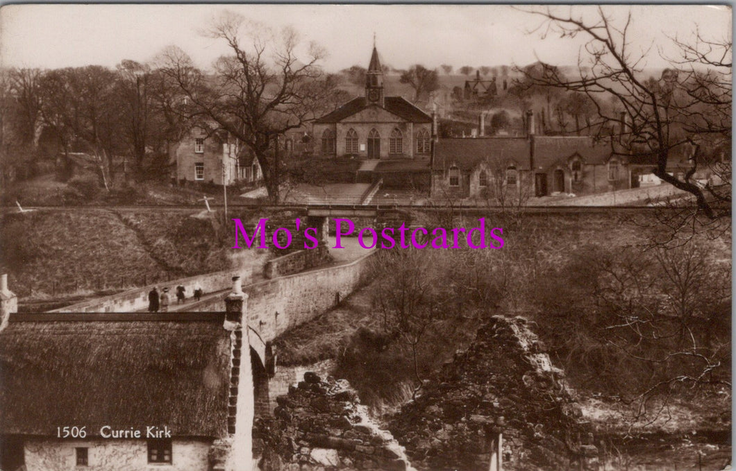 Scotland Postcard - Currie Kirk Village, Edinburgh  BH2138