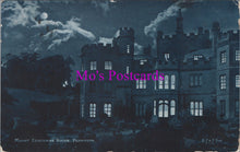 Load image into Gallery viewer, Vintage-style postcard with a dark castle at night, moonlit sky, and &#39;Mo&#39;s Postcards&#39; text.
