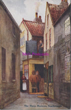 Load image into Gallery viewer, Vintage illustration of a narrow street with people and a shop, featuring &#39;MO&#39;s Postcards&#39; branding.
