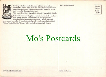 Ferry Postcard - Maid of The Mist, Niagara Falls  SW13631