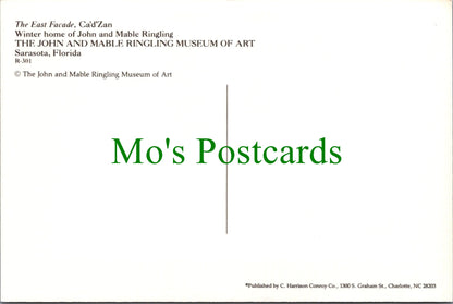 America Postcard - The John and Mable Ringling Museum of Art SW13642
