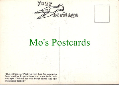 Derbyshire Postcard - Peaks Hole, Near Castleton in 1822 - SW13651