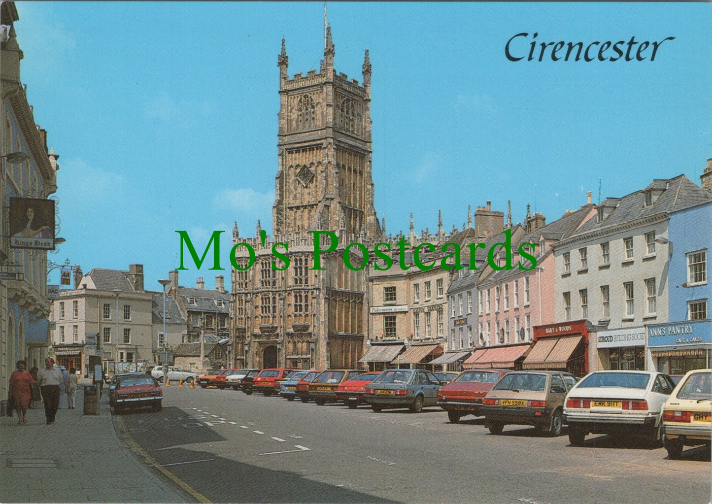 Gloucestershire Postcard - Cirencester Market Square  SW13662