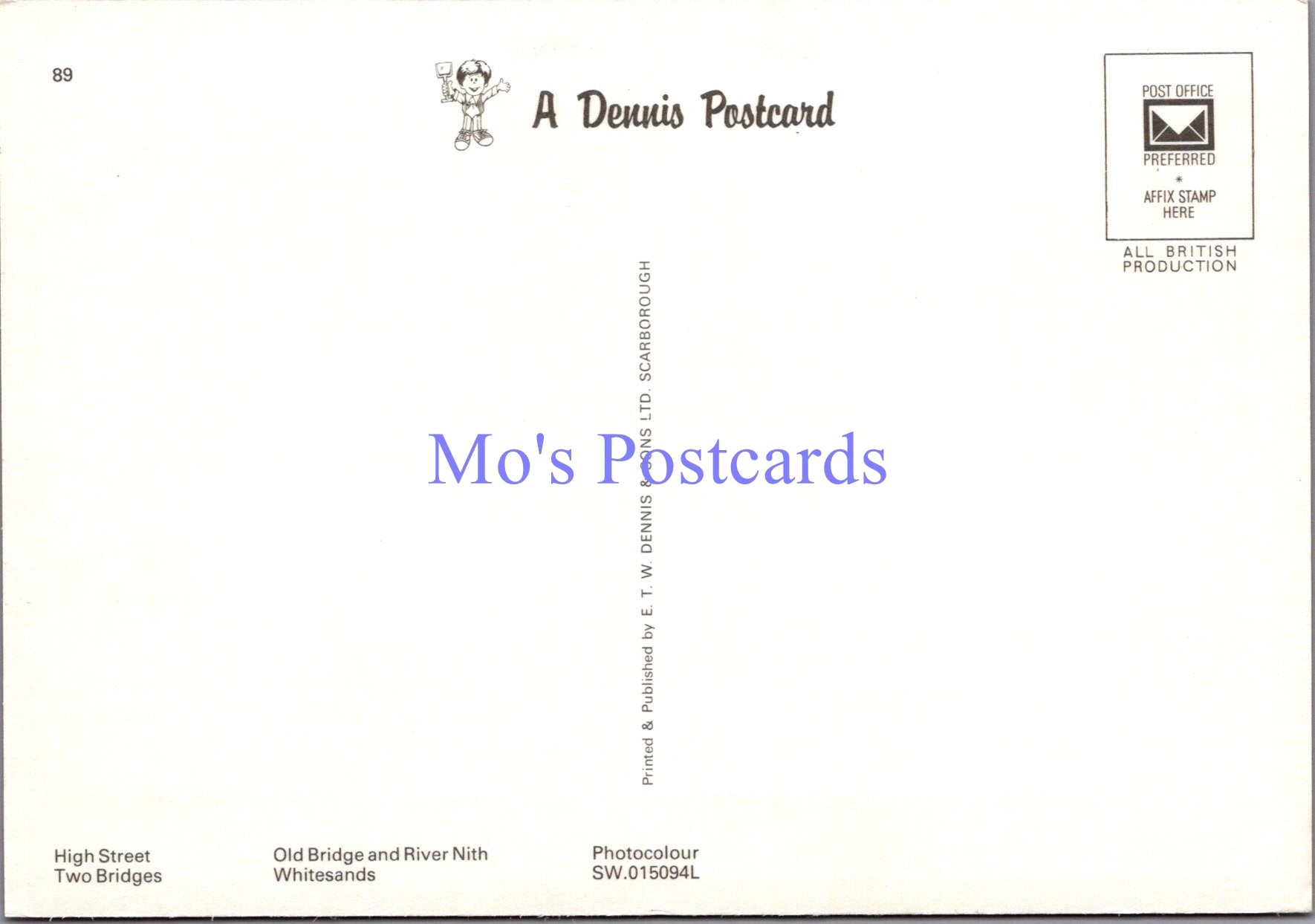 Scotland Postcard - Greetings From Dumfries  SW14072