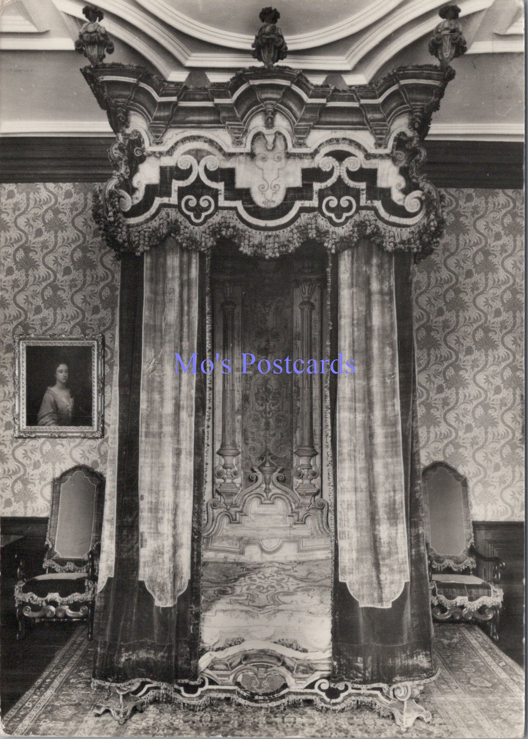 Gloucestershire Postcard - Dyrham Park, The State Bed  SW14090