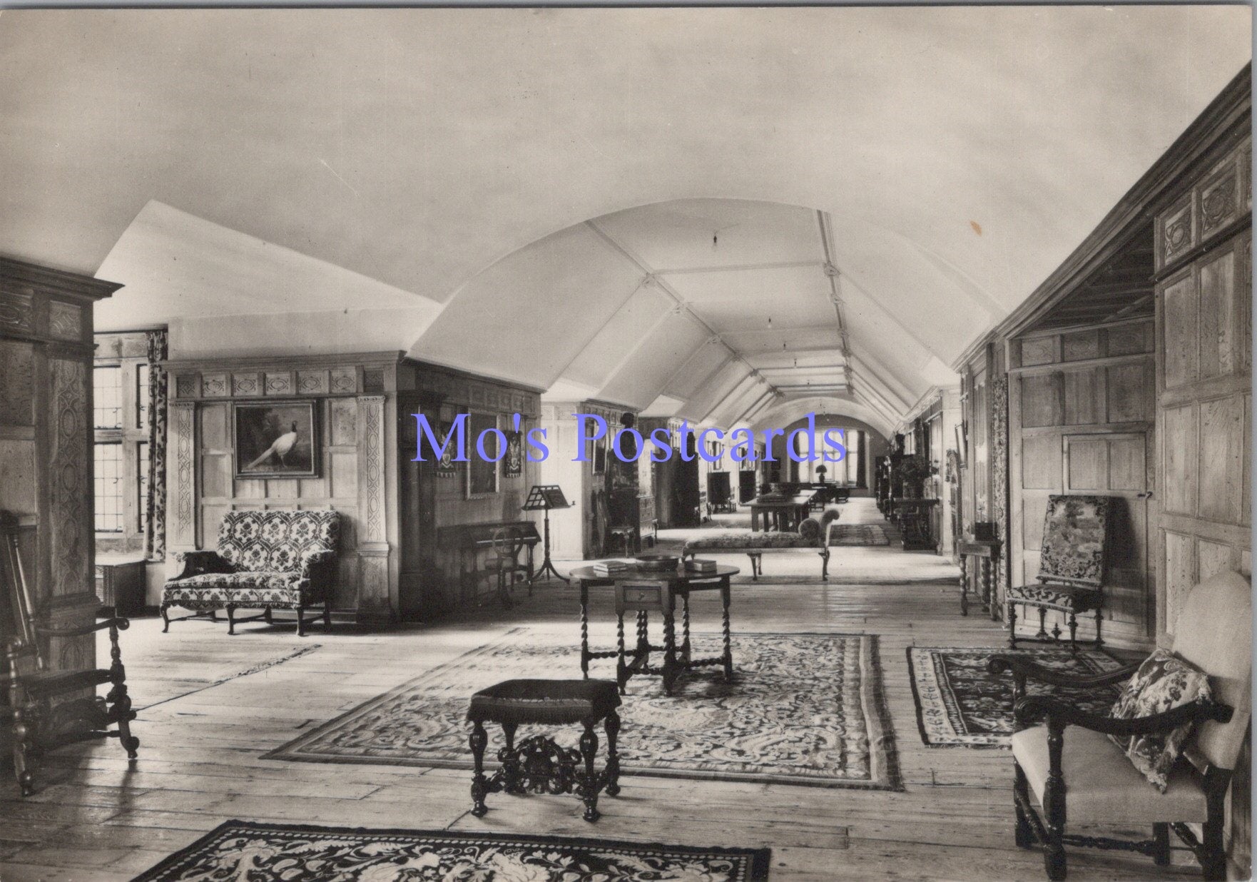 Sussex Postcard - Parham Park, Long Gallery  SW14139