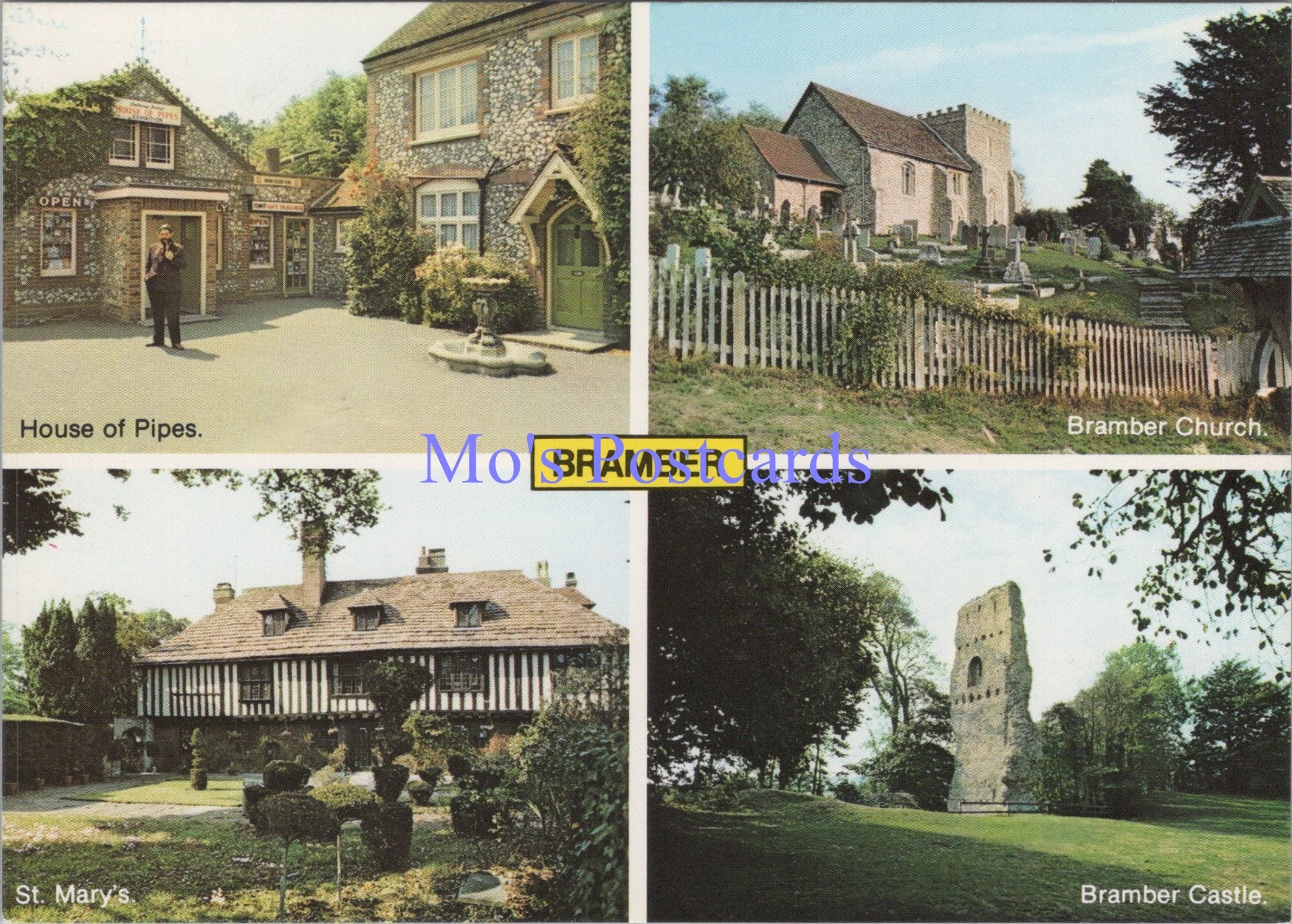 Sussex Postcard - Anthony Irving's "House of Pipes", Bramber  SW14150