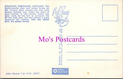 Scotland Postcard - Hydro-Electric Dam, Pitlochry, Perthshire SW15646