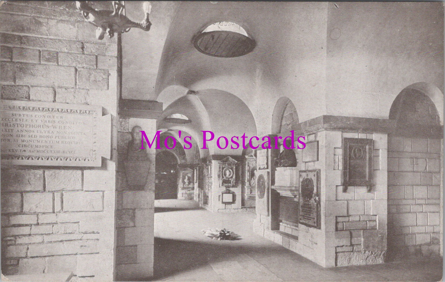 London Postcard - St Paul's Cathedral South Aisle of Crypt  SW15312