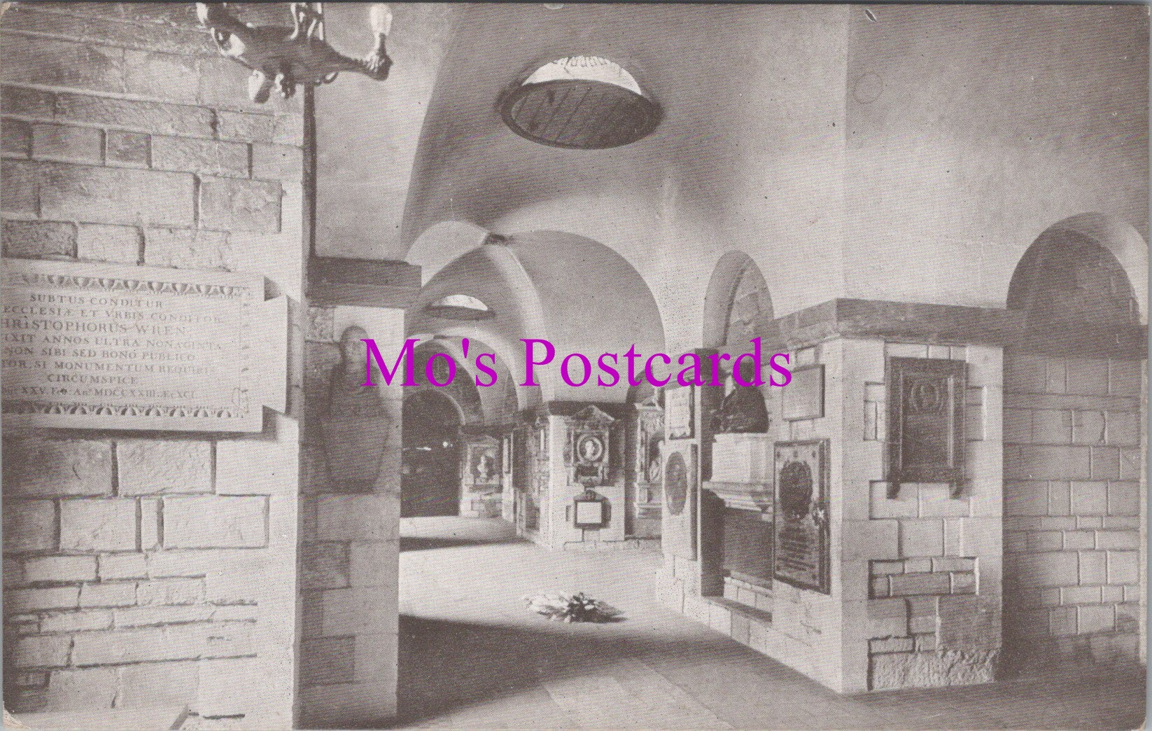 London Postcard - St Paul's Cathedral South Aisle of Crypt  SW15312
