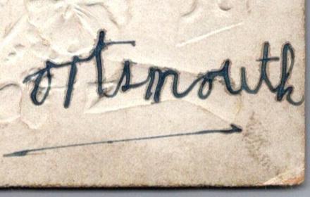 Embossed Friendship Postcard - Clock, Appointment Calendar  SW16449