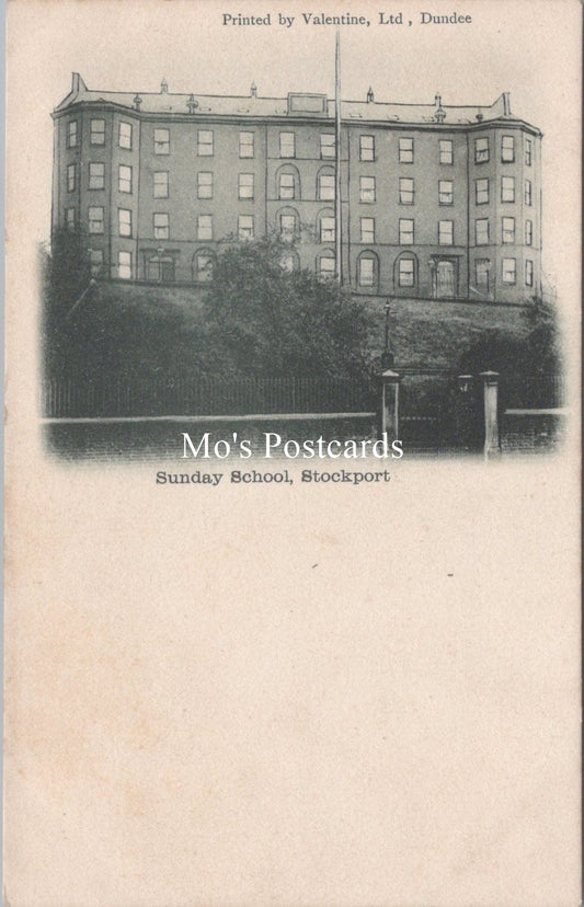 Cheshire Postcard - Sunday School, Stockport  SW16461
