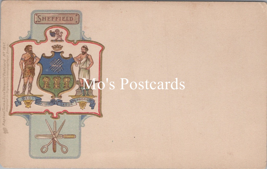 Heraldic Postcard - Embossed Heraldry, Sheffield, Yorkshire SW16579
