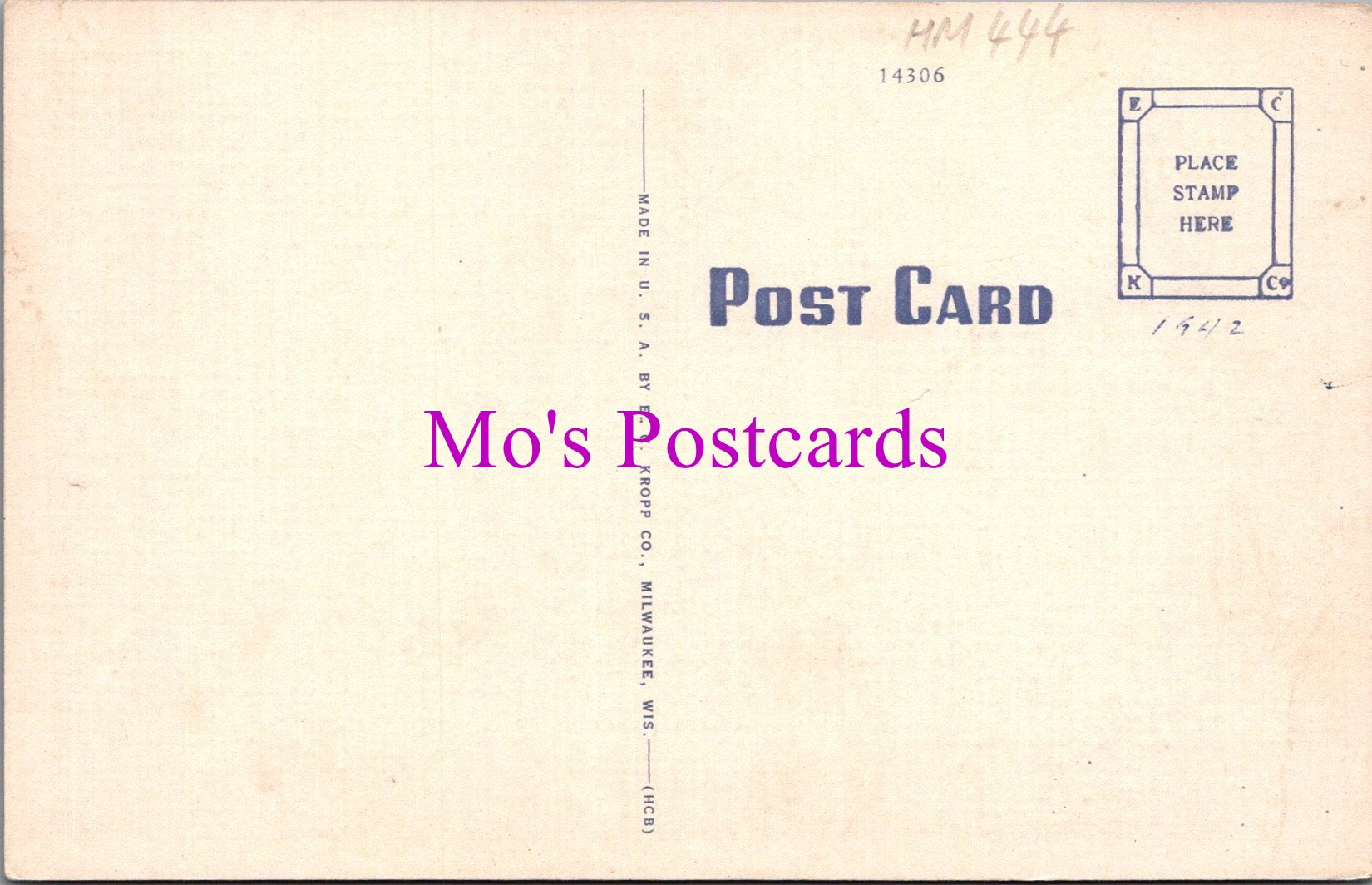 America Postcard - Masonic Temple, Elkhorn, Wisconsin   HM444