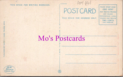 America Postcard - Masonic Temple and Olean House By Night, New York  HM446