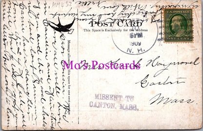 America Postcard - Four Corners and Masonic Hall, Candia Village, New Hampshire  HM452