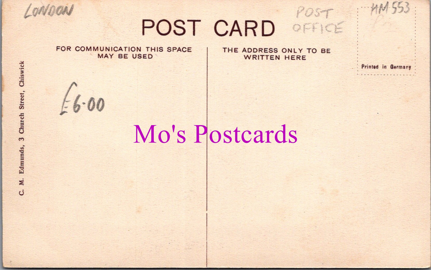 London Postcard - Chiswick Village   HM553