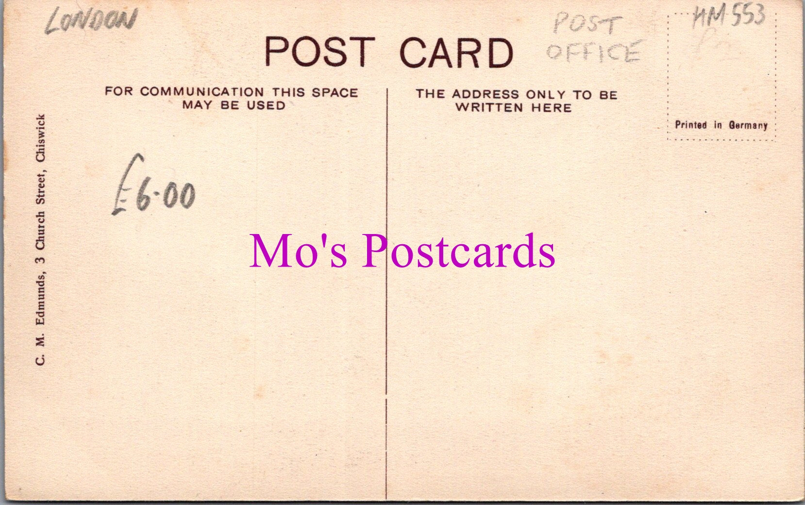 London Postcard - Chiswick Village   HM553