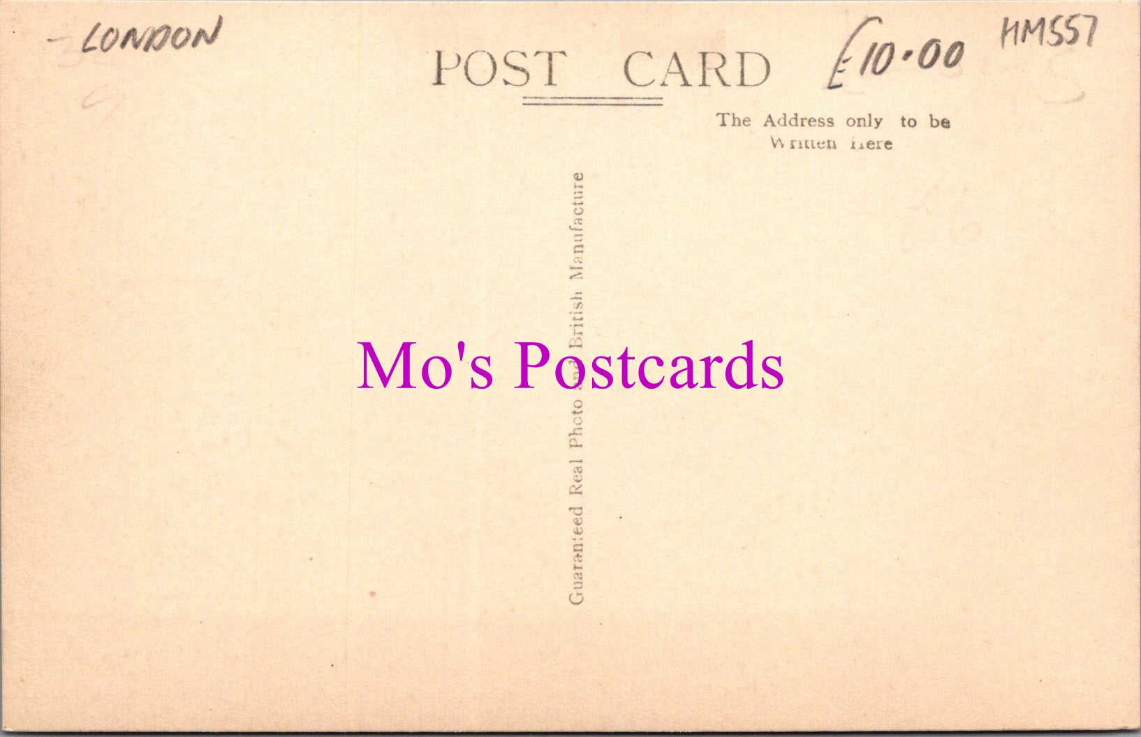 London Postcard - Warbeck Road, Shepherd's Bush   HM557