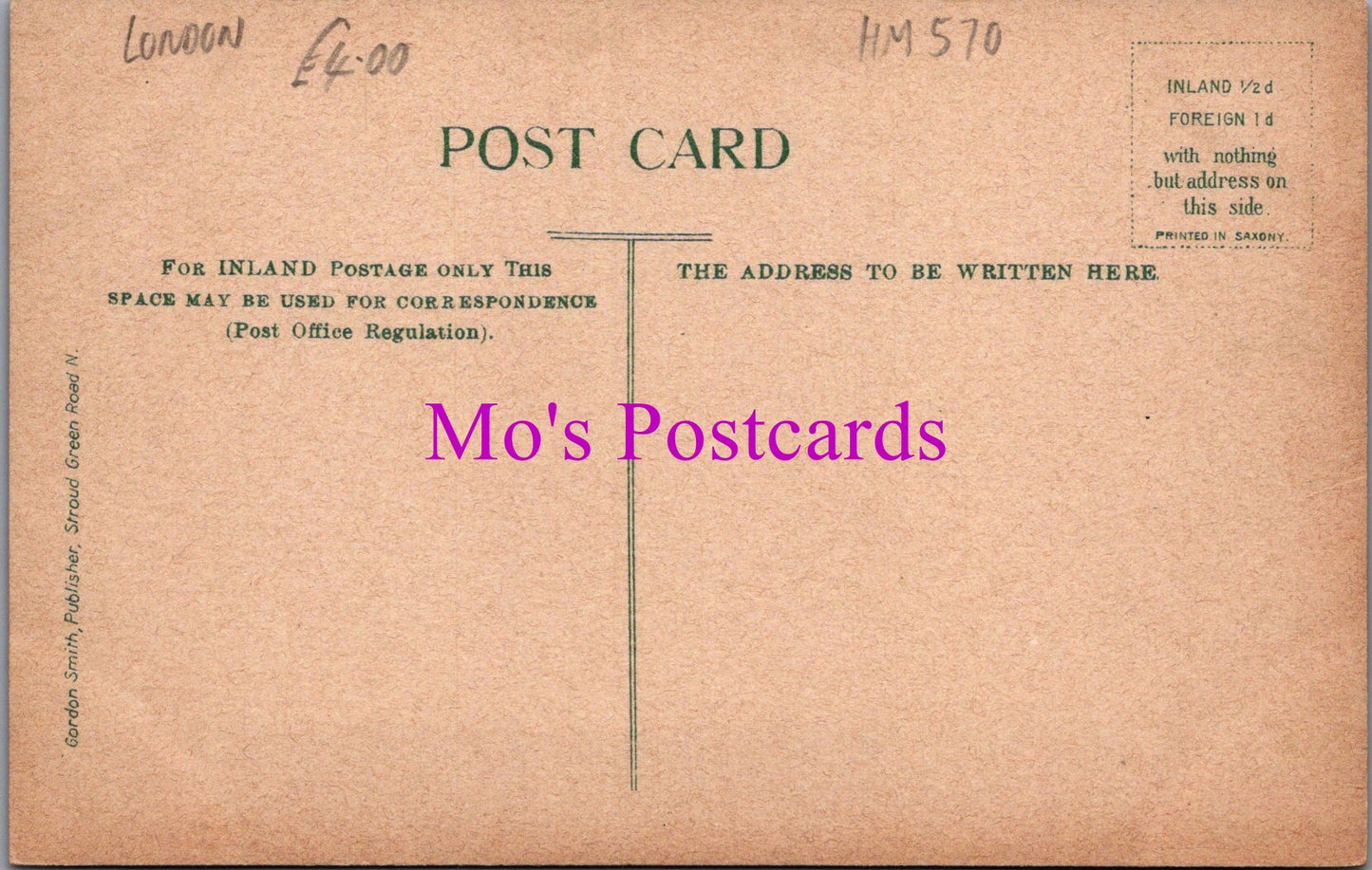 London Postcard - Chelsea, Cheyne Walk East   HM570