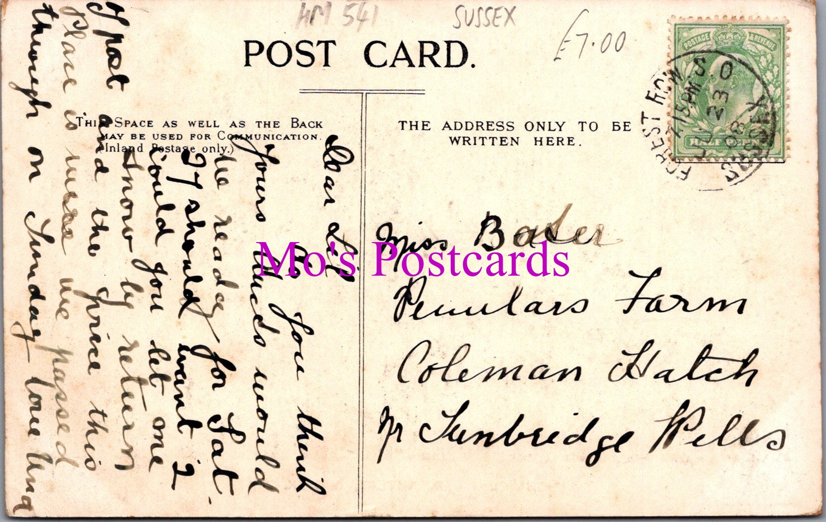 Sussex Postcard - Chapel Wood, Nutley   HM541