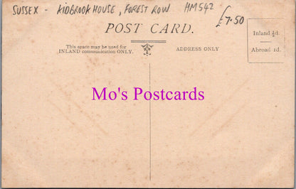 Sussex Postcard - Kidbrook House, Forest Row   HM542