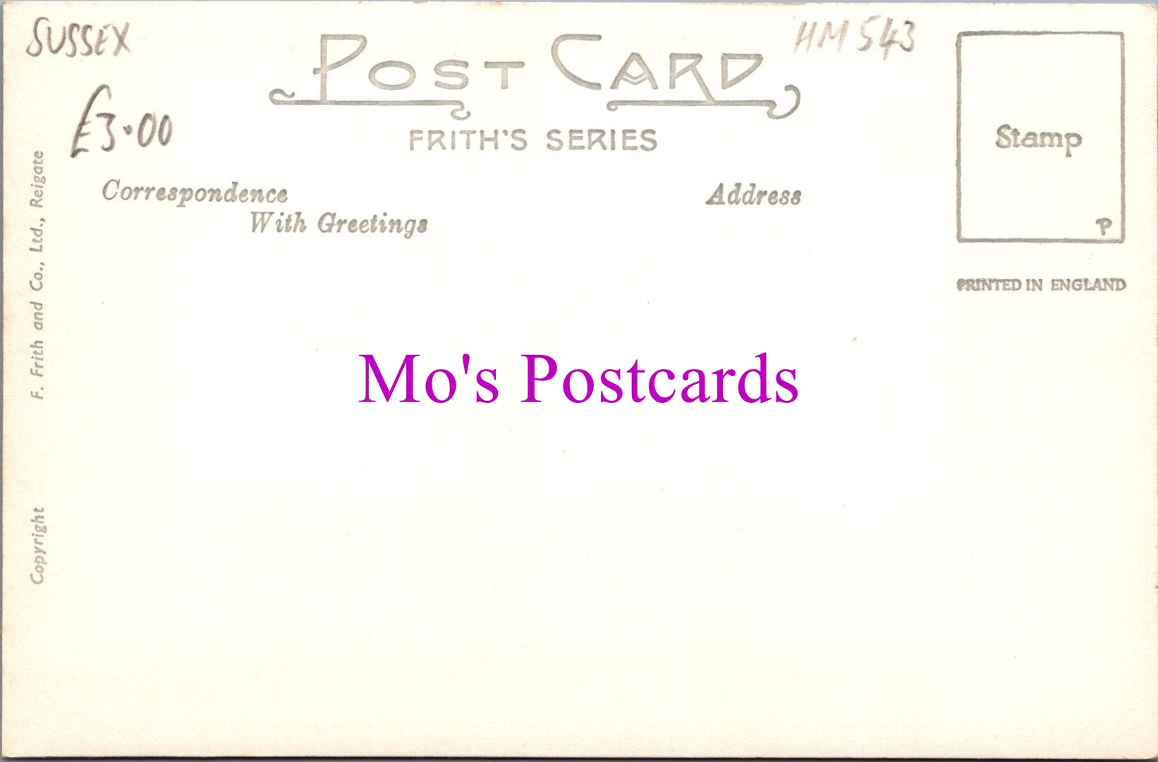 Sussex Postcard - Brickwall Hotel, Sedlescombe  HM543