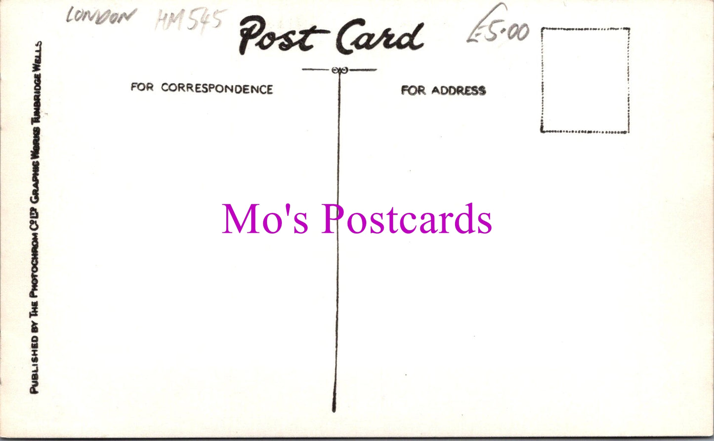 London Postcard - Selfridge Store, Coronation Decorations  HM545