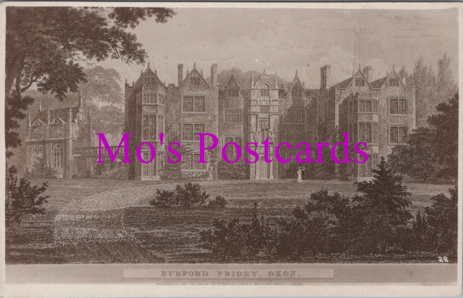 Oxfordshire Postcard - Burford Priory    HM352