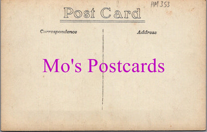 Seascape Postcard - Coastal Twilight Scene With a Steamer HM353