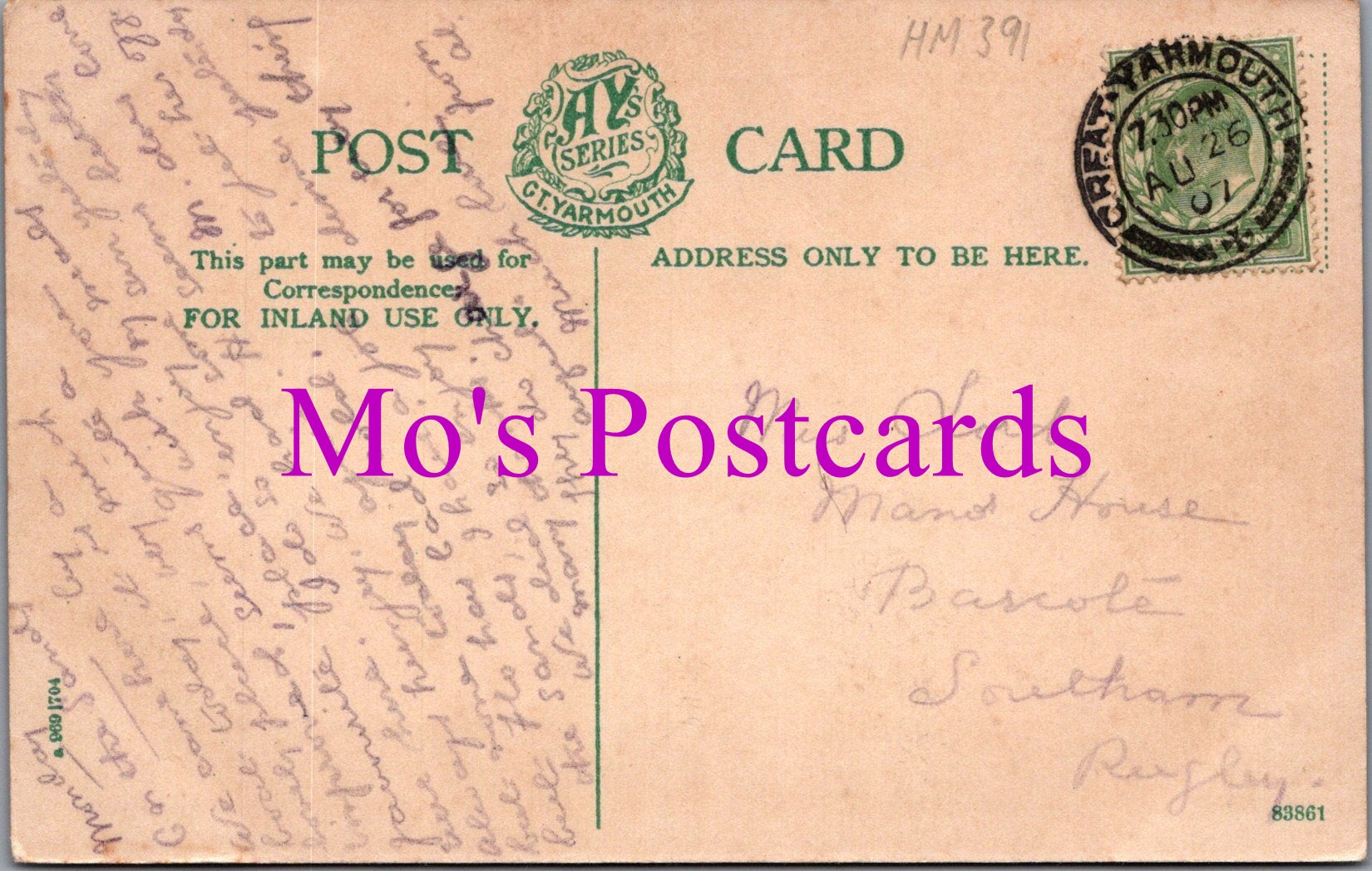 Norfolk Postcard - Gorleston-On-Sea From Breakwater   HM391