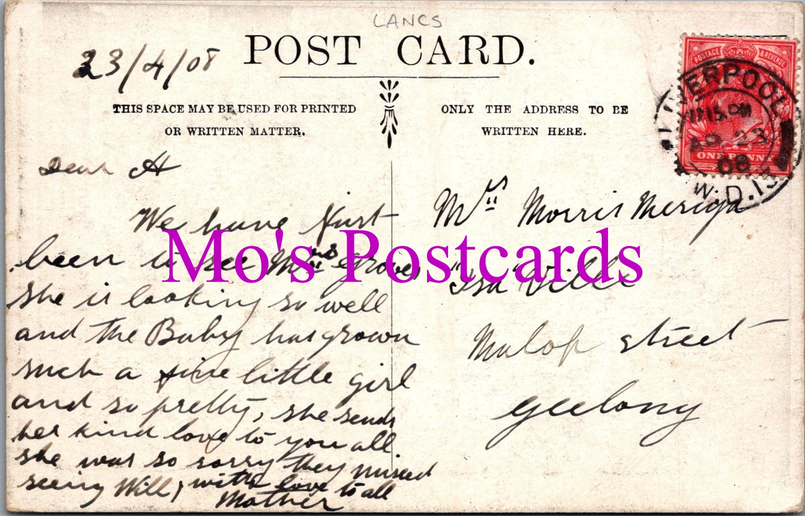 Lancashire Postcard - Liverpool, London & North Western Hotel  SW15375