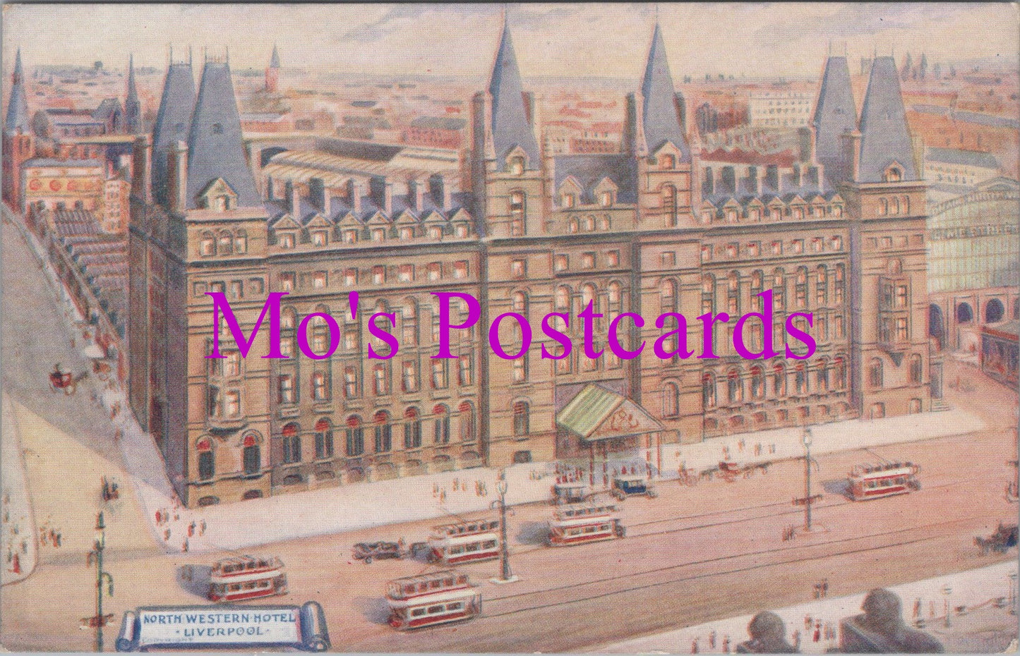 Lancashire Postcard - Liverpool, North Western Hotel  SW15376
