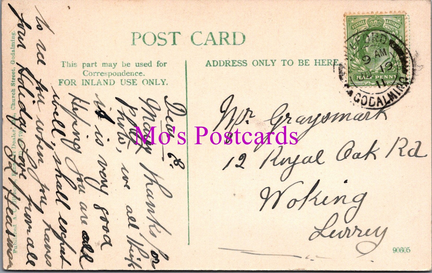 Surrey Postcard -  Verites Charterhouse, Godalming  SW16350