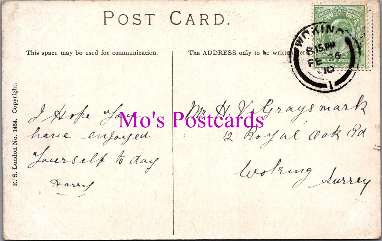 Children Postcard - His First Cigarette  SW16351