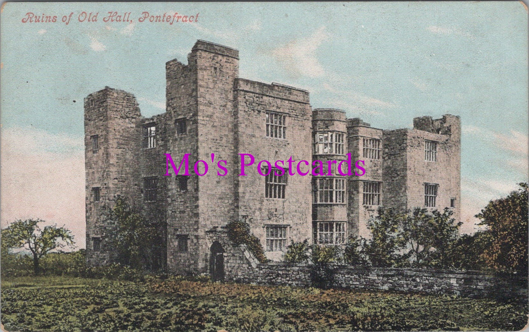 Yorkshire Postcard - Pontefract, Ruins of Old Hall   SW16363