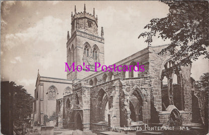 Yorkshire Postcard - Pontefract, All Saint's Church   SW16797