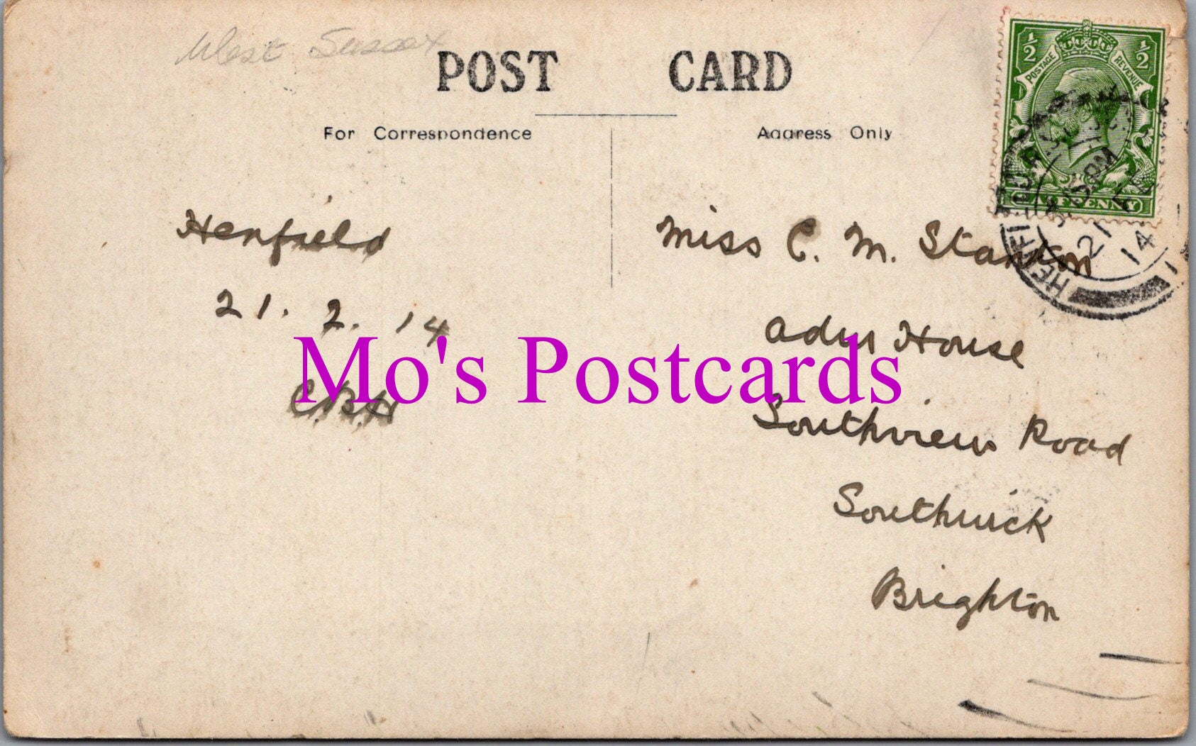Sussex Postcard - Barrow Hill, Henfield  SW14748