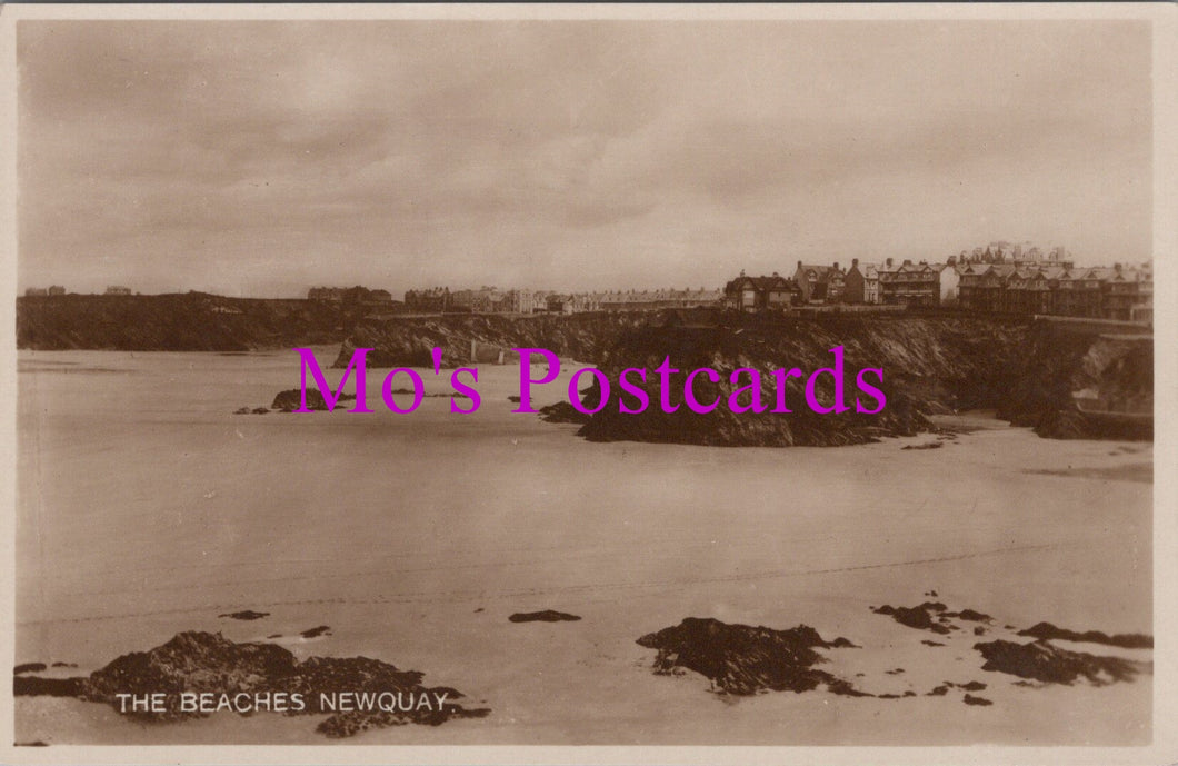 Cornwall Postcard - The Beaches, Newquay   SW14754