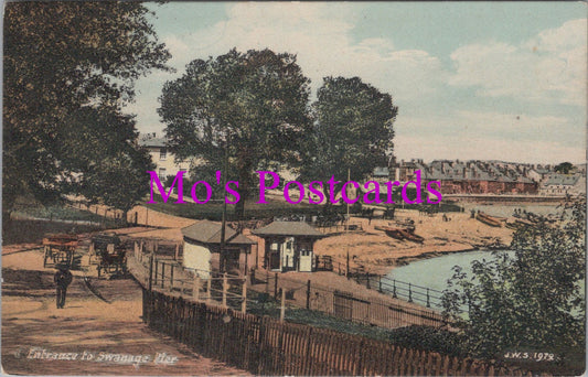 Dorset Postcard - Entrance To Swanage Pier  SW14759