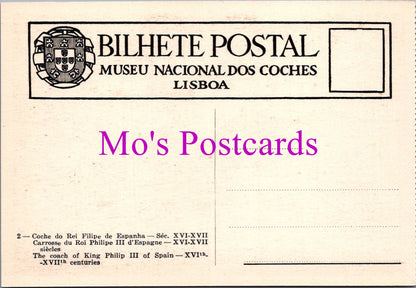 Portugal Postcard - National Coach Museum, Lisbon  SW15260